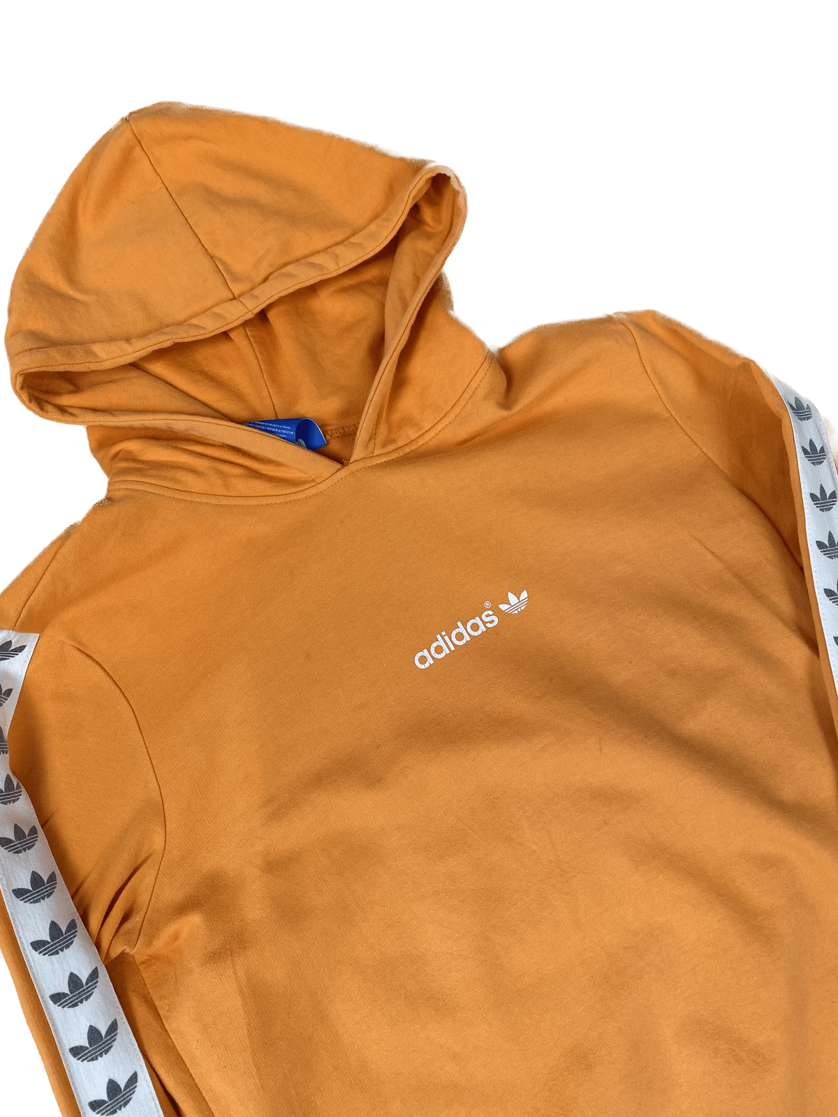 Adidas Hoodie Orange S - Lässiger sportlicher Damen Pullover Vintage Klamotten, Secondhand Klamotten, Retro Mode, Nachhaltige Mode, Einzigartige Stücke, Zeitlose Mode, Umweltfreundliche Kleidung, Stilvolle Secondhand Mode, Hochwertige Vintage Kleidung