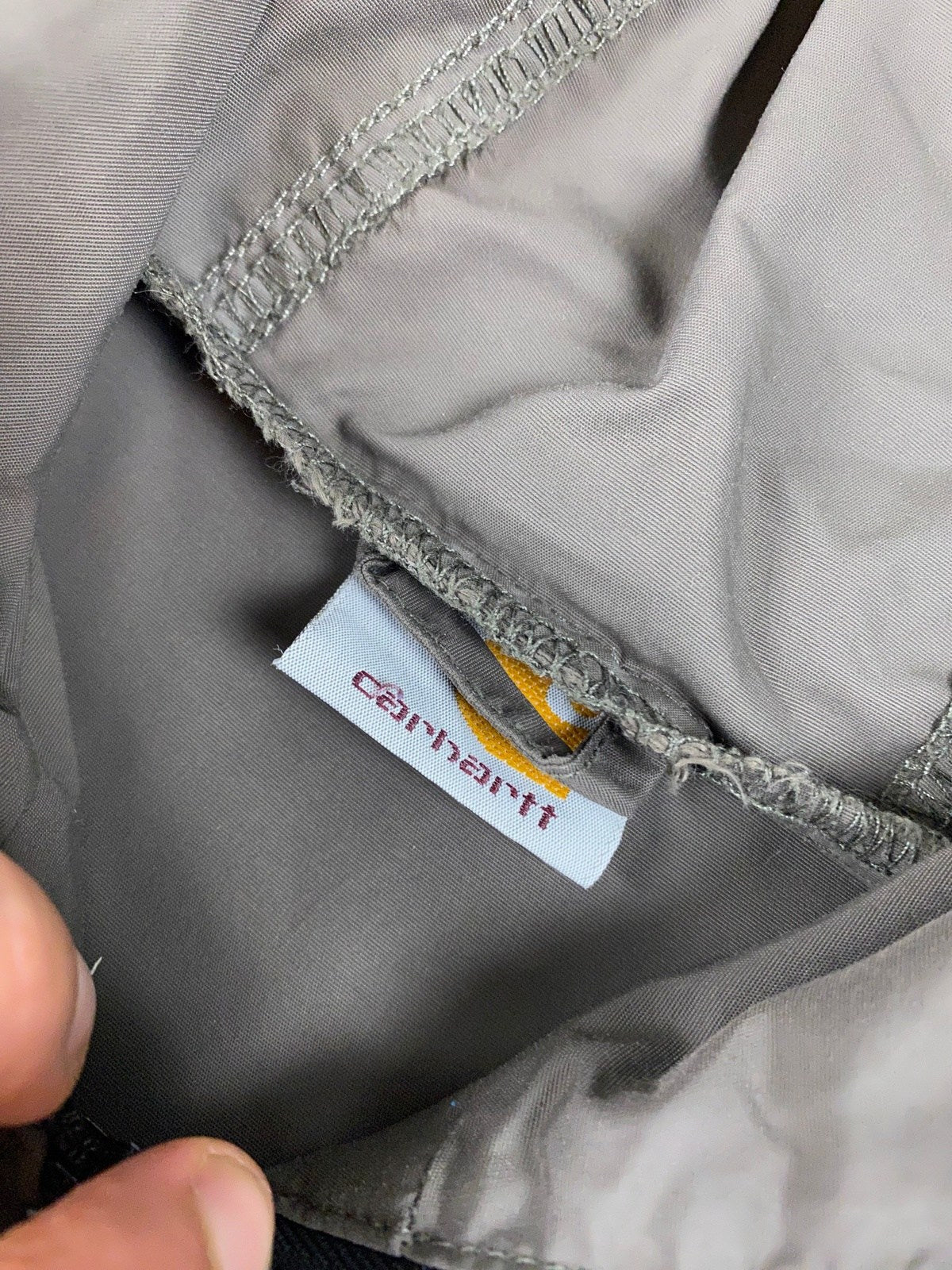 Carhartt Half-Zip Überziehjacke Grün XL - Robuste und Bequeme Jacke Vintage Klamotten, Secondhand Klamotten, Retro Mode, Nachhaltige Mode, Einzigartige Stücke, Zeitlose Mode, Umweltfreundliche Kleidung, Stilvolle Secondhand Mode, Hochwertige Vintage Kleidung