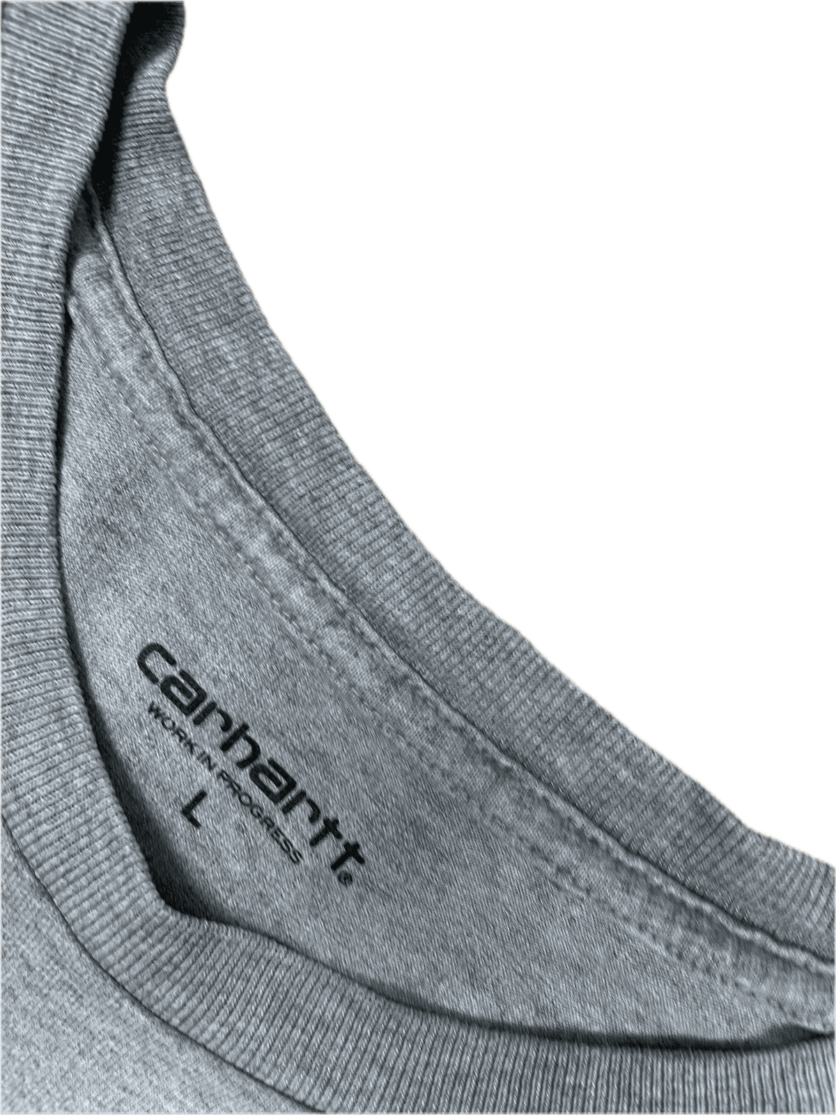 Carhartt T-Shirt Grau L - Robustes und Komfortables T-Shirt Vintage Klamotten, Secondhand Klamotten, Retro Mode, Nachhaltige Mode, Einzigartige Stücke, Zeitlose Mode, Umweltfreundliche Kleidung, Stilvolle Secondhand Mode, Hochwertige Vintage Kleidung