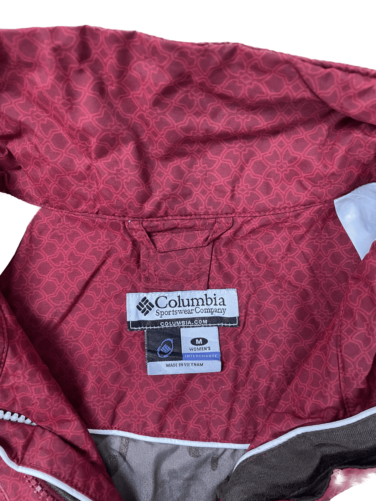 Columbia Regenjacke Rot M - Schöne und Praktische Damen Jacke Vintage Klamotten, Secondhand Klamotten, Retro Mode, Nachhaltige Mode, Einzigartige Stücke, Zeitlose Mode, Umweltfreundliche Kleidung, Stilvolle Secondhand Mode, Hochwertige Vintage Kleidung