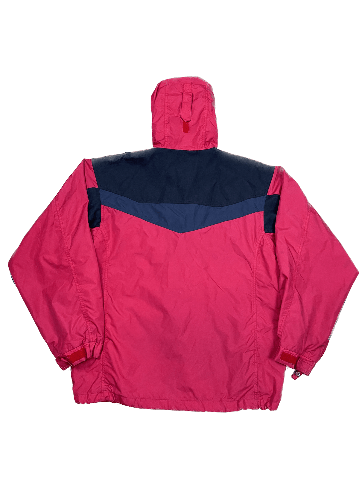 Columbia Regenjacke Rot/Schwarz M - Farbenfrohe Leichte Herren Jacke Vintage Klamotten, Secondhand Klamotten, Retro Mode, Nachhaltige Mode, Einzigartige Stücke, Zeitlose Mode, Umweltfreundliche Kleidung, Stilvolle Secondhand Mode, Hochwertige Vintage Kleidung