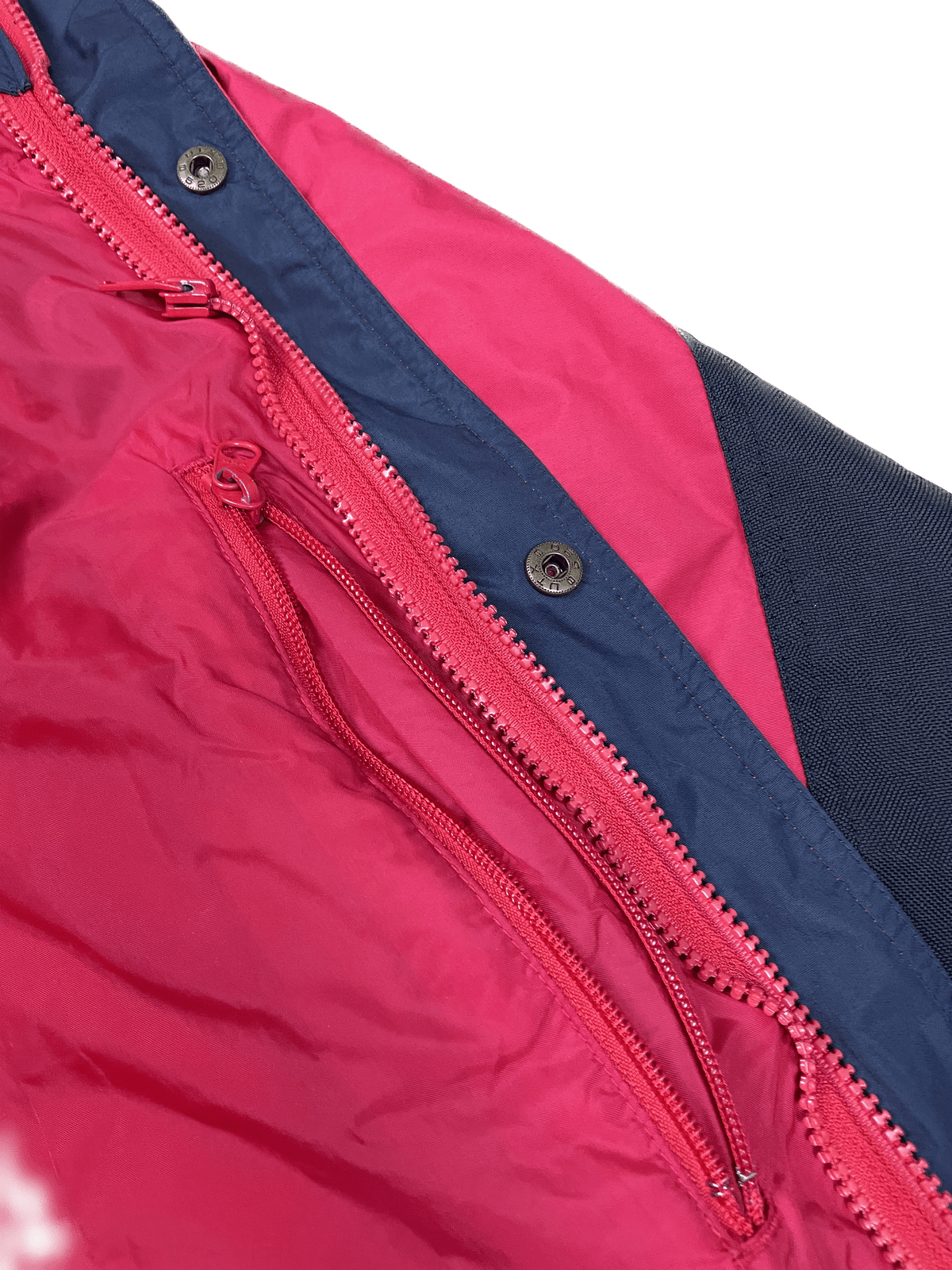 Columbia Regenjacke Rot/Schwarz M - Farbenfrohe Leichte Herren Jacke Vintage Klamotten, Secondhand Klamotten, Retro Mode, Nachhaltige Mode, Einzigartige Stücke, Zeitlose Mode, Umweltfreundliche Kleidung, Stilvolle Secondhand Mode, Hochwertige Vintage Kleidung