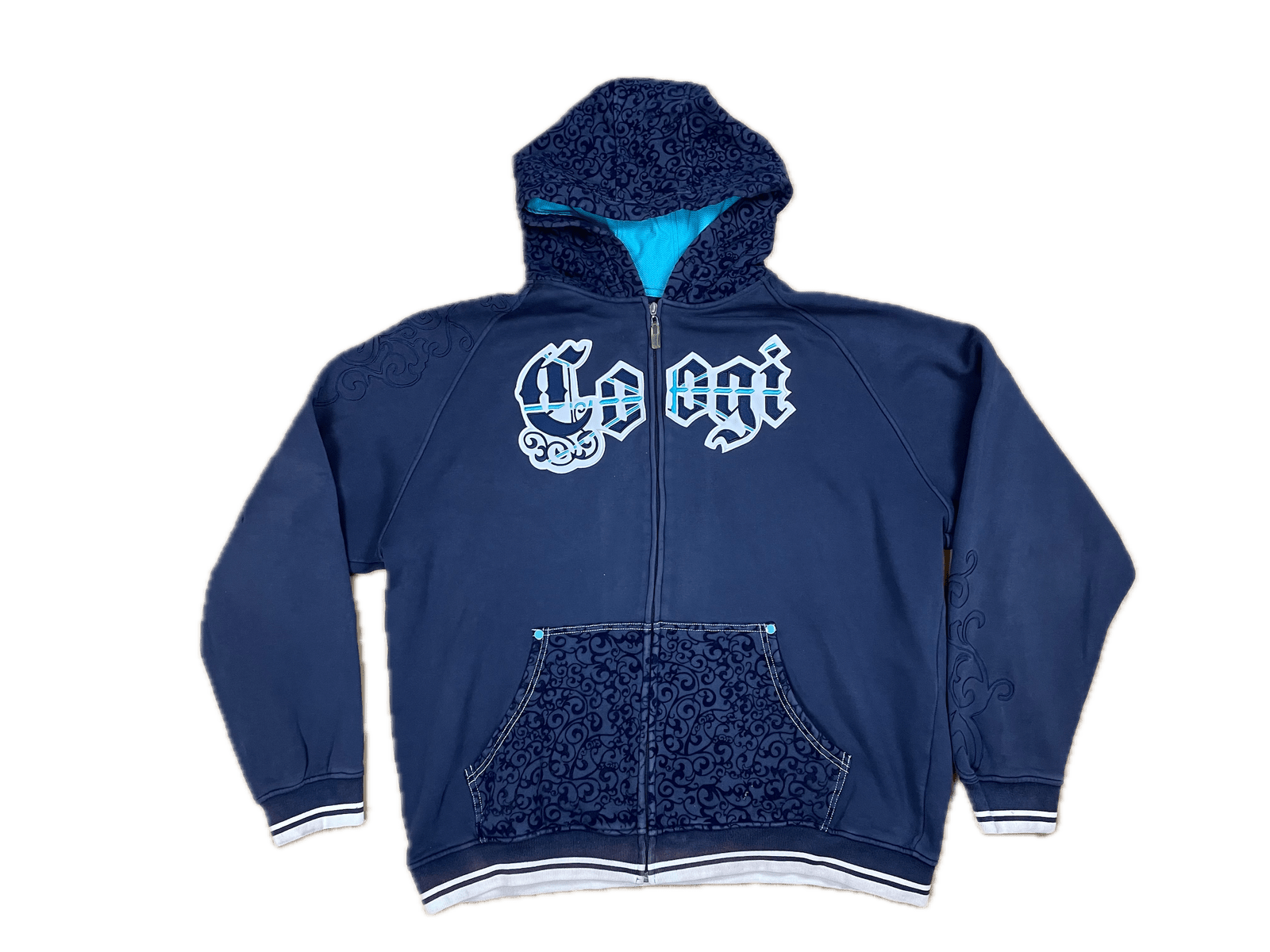 Coogi Kapuzenjacke Schwarz XXXL - Lockerer Stylischer Herren Hoodie Vintage Klamotten, Secondhand Klamotten, Retro Mode, Nachhaltige Mode, Einzigartige Stücke, Zeitlose Mode, Umweltfreundliche Kleidung, Stilvolle Secondhand Mode, Hochwertige Vintage Kleidung