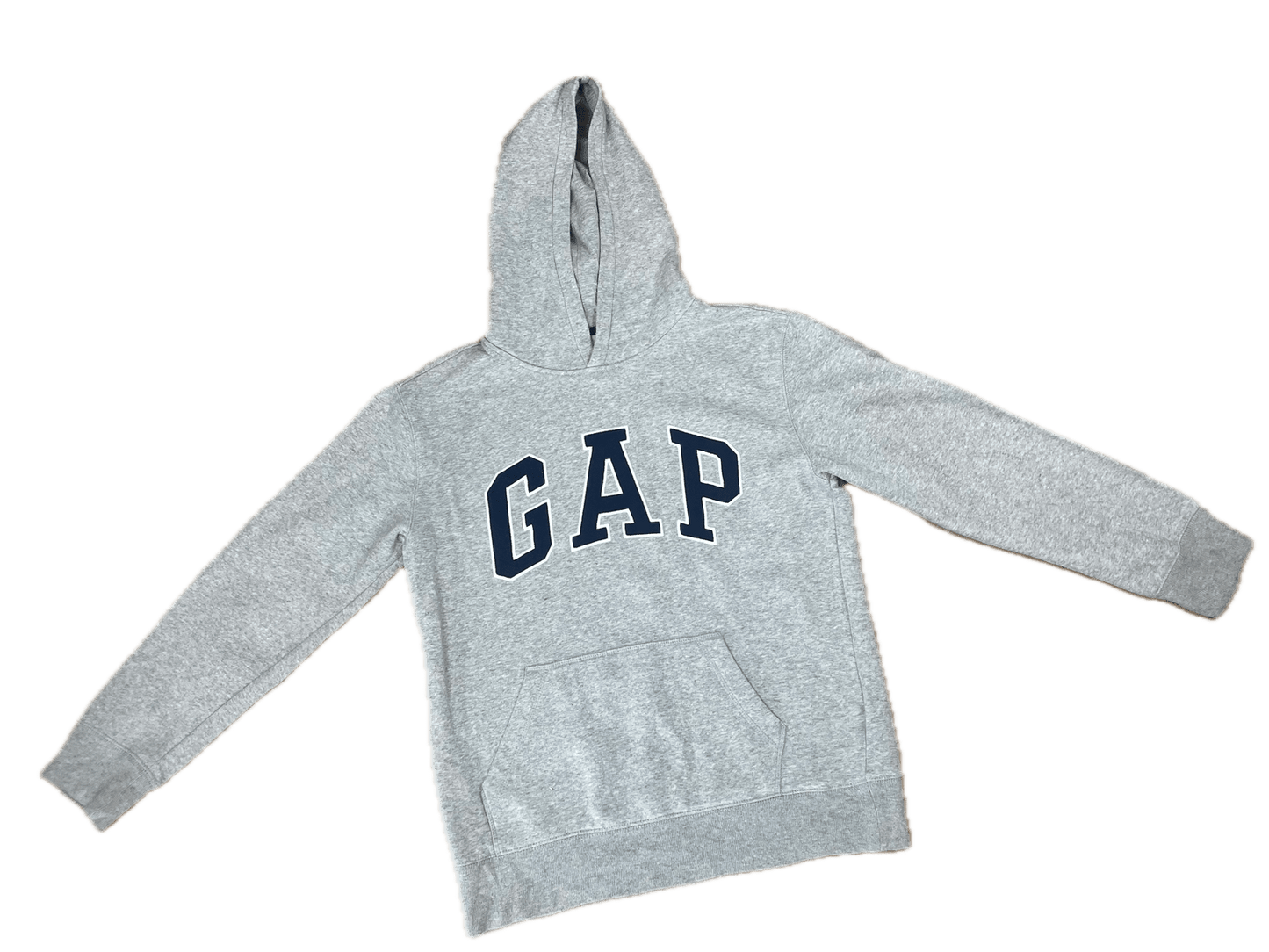 GAP Hoodie Grau M - Basic Lockerer Damen Pullover Vintage Klamotten, Secondhand Klamotten, Retro Mode, Nachhaltige Mode, Einzigartige Stücke, Zeitlose Mode, Umweltfreundliche Kleidung, Stilvolle Secondhand Mode, Hochwertige Vintage Kleidung