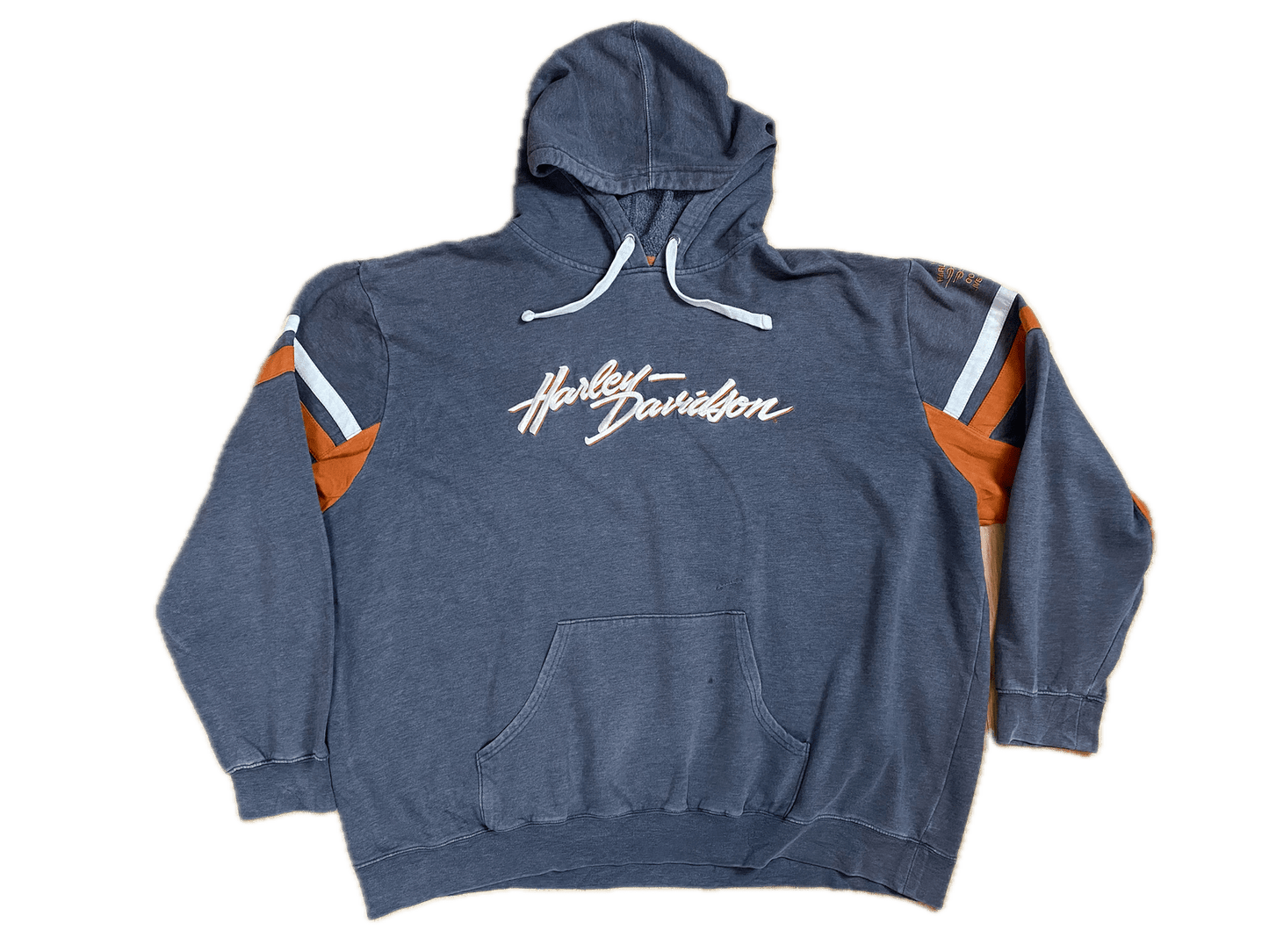 Harley Davidson Hoodie Grau XXXL - Stylischer und Bequemer Hoodie Vintage Klamotten, Secondhand Klamotten, Retro Mode, Nachhaltige Mode, Einzigartige Stücke, Zeitlose Mode, Umweltfreundliche Kleidung, Stilvolle Secondhand Mode, Hochwertige Vintage Kleidung