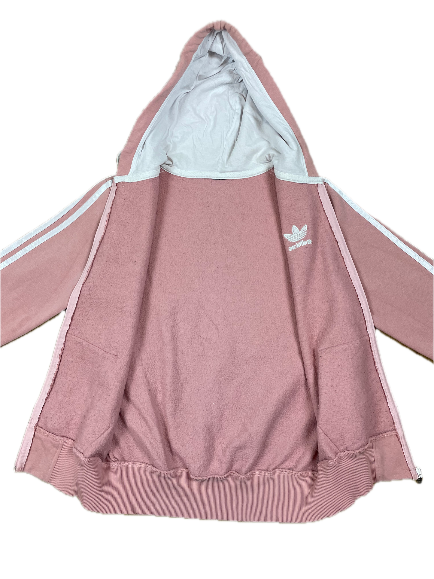 Adidas Kapuzenjacke Altrosa S - Sportliche Damen Jacke mit Hoodie