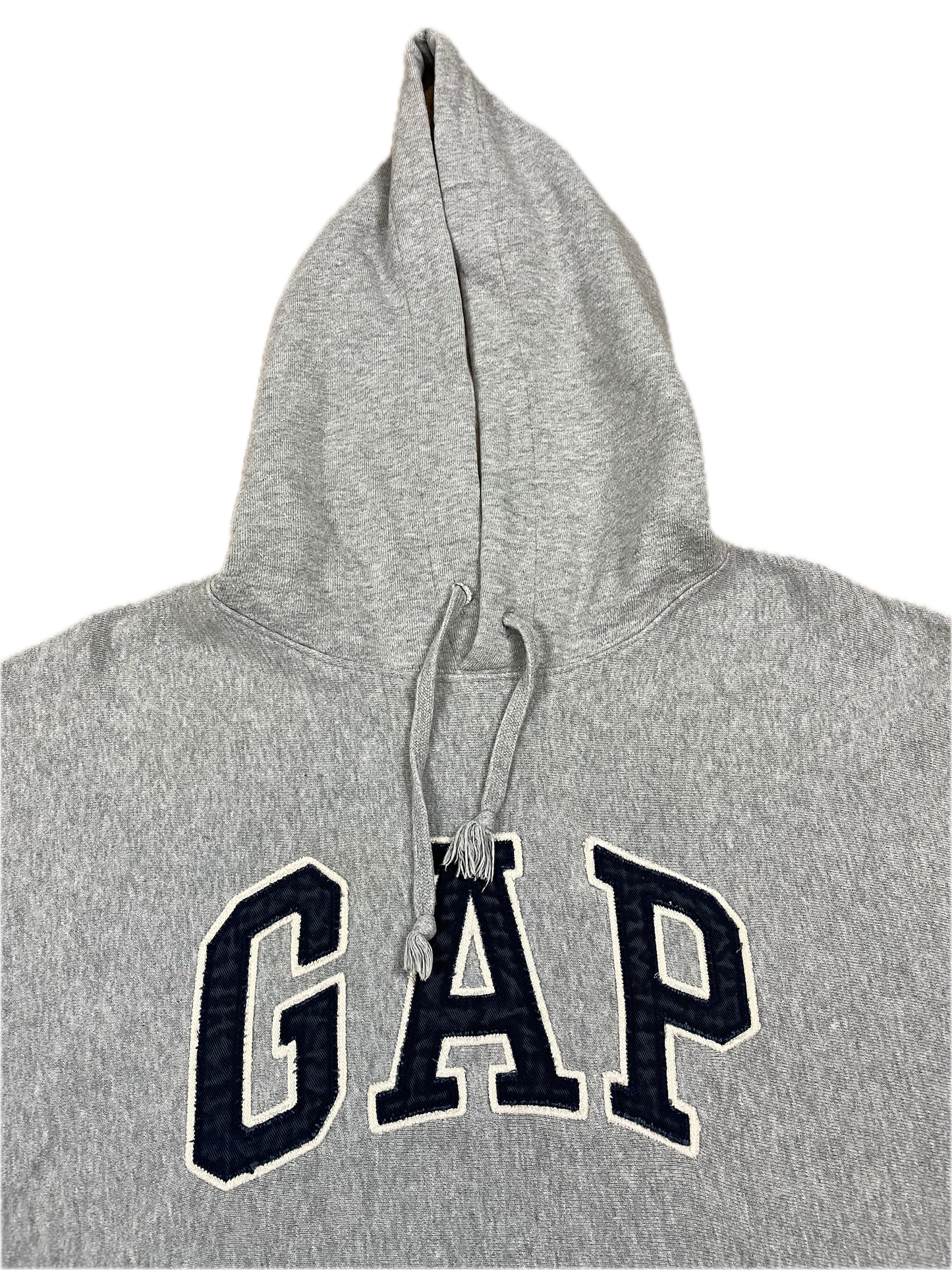 Vintage GAP Hoodie Grau S - Schlichter sportlicher Herren Pullover - Made in Russia