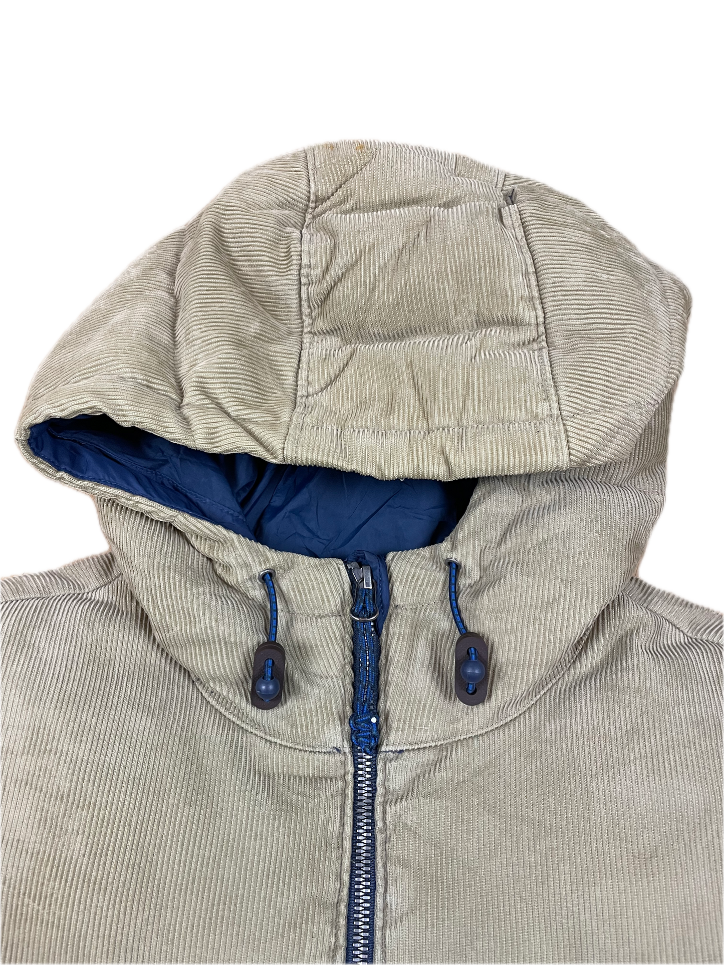 Vintage Levi‘s Daunenjacke Blau Beige M - Warme Winterjacke Puffer