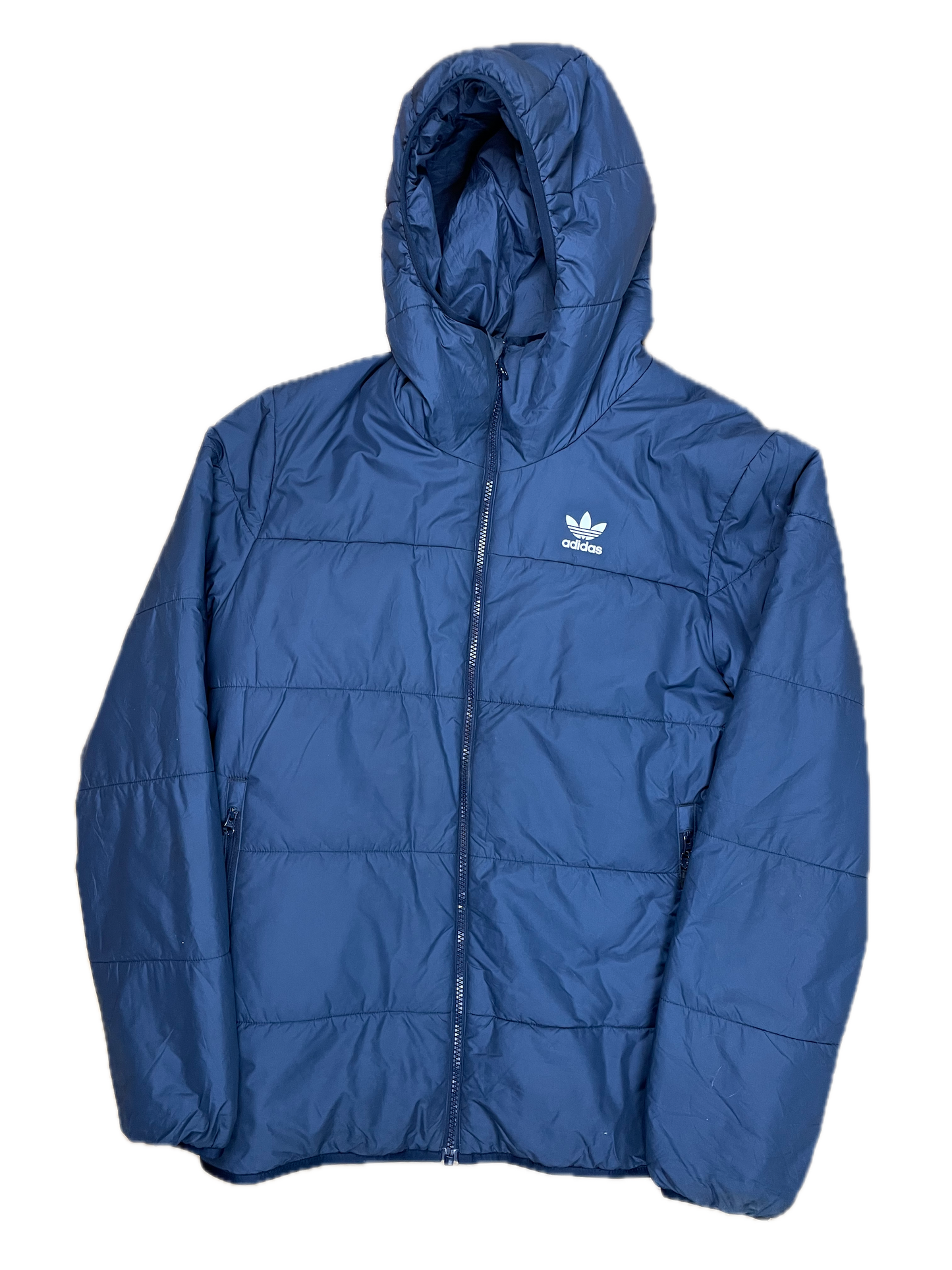 Vintage Adidas Pufferjacket Marineblau S - Schlichte Herren Jacke