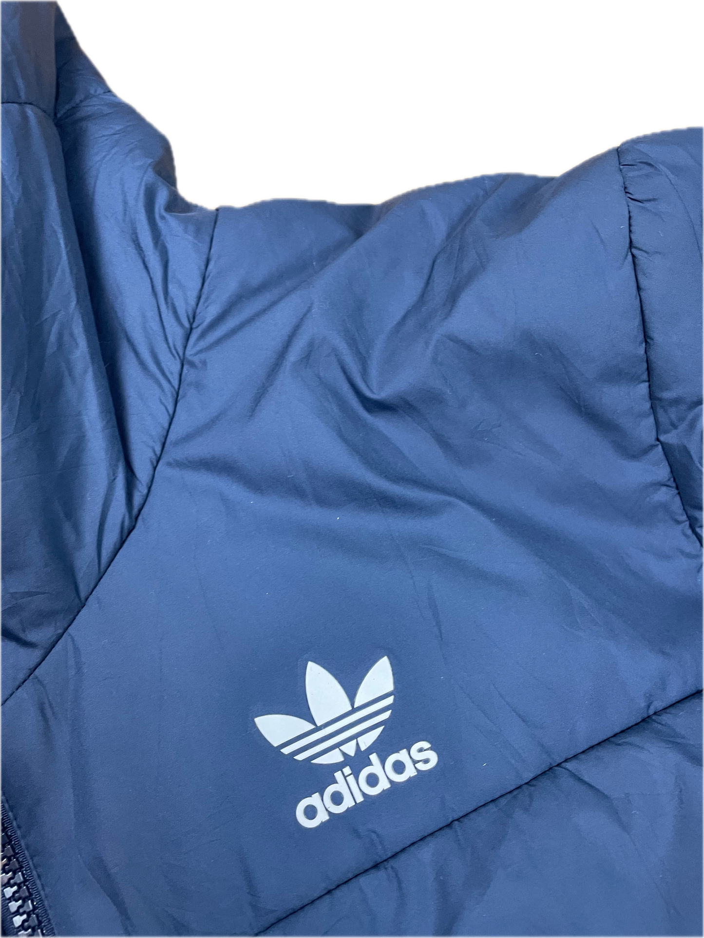 Vintage Adidas Pufferjacket Marineblau S - Schlichte Herren Jacke