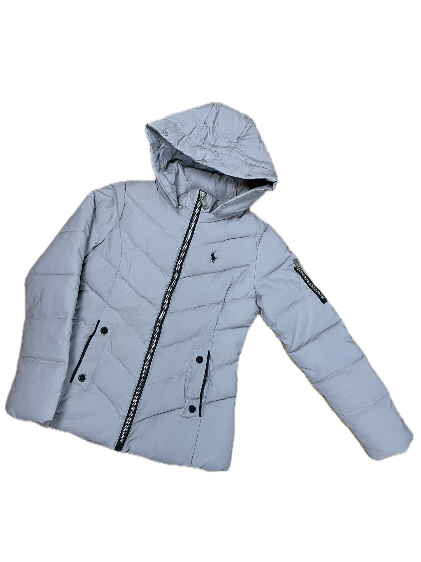 Ralph Lauren / Monte Cervino Dicke Jacke Grau S - Dicke & Schlichte Damen Jacke Ralph Lauren / Monte Cervino Dicke Jacke Grau S - Dicke & Schlichte Damen Jacke