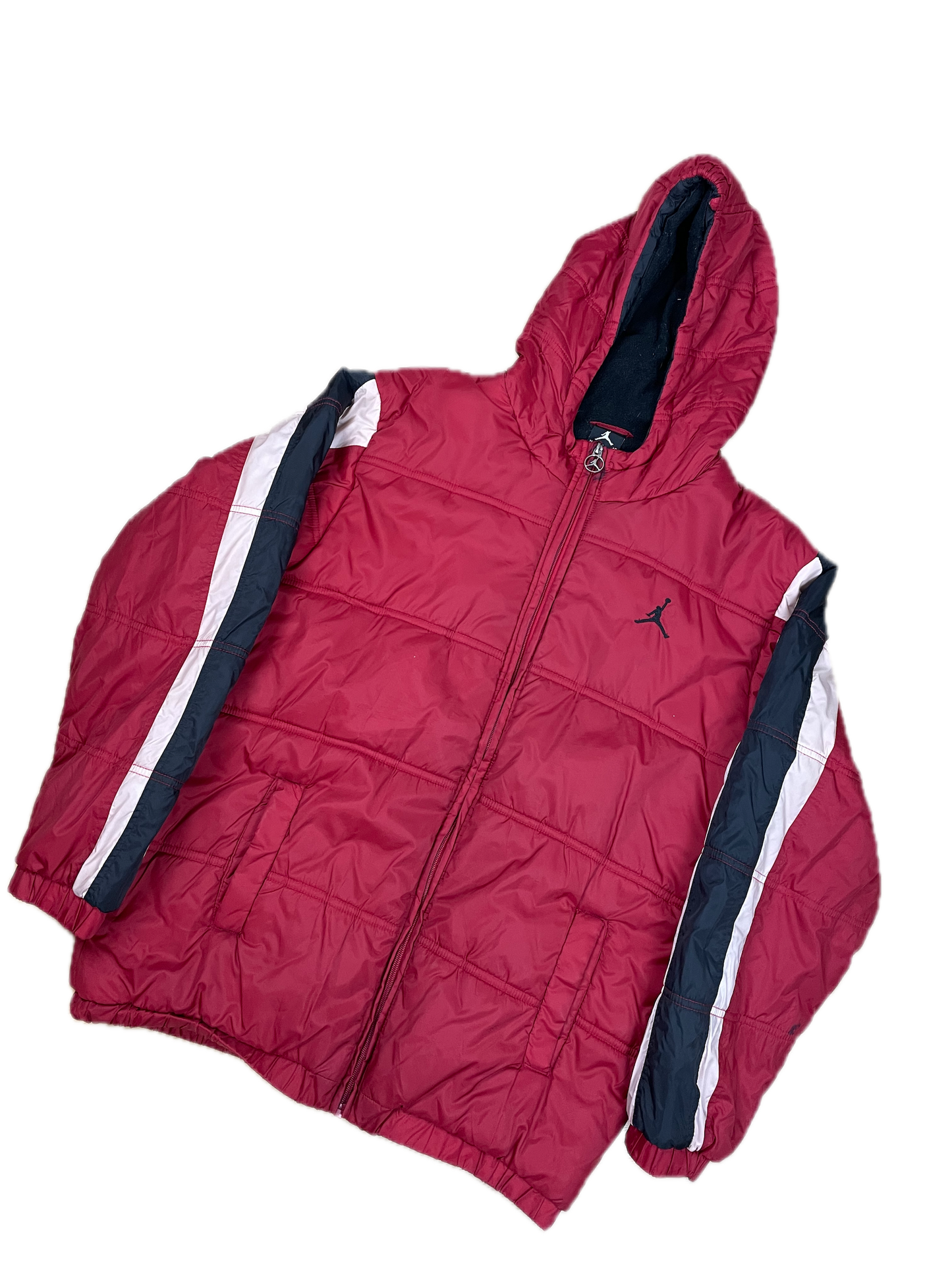 Jordan Pufferjacke Rot S - Farbenfrohe & Warme Sportliche Damen Jacke