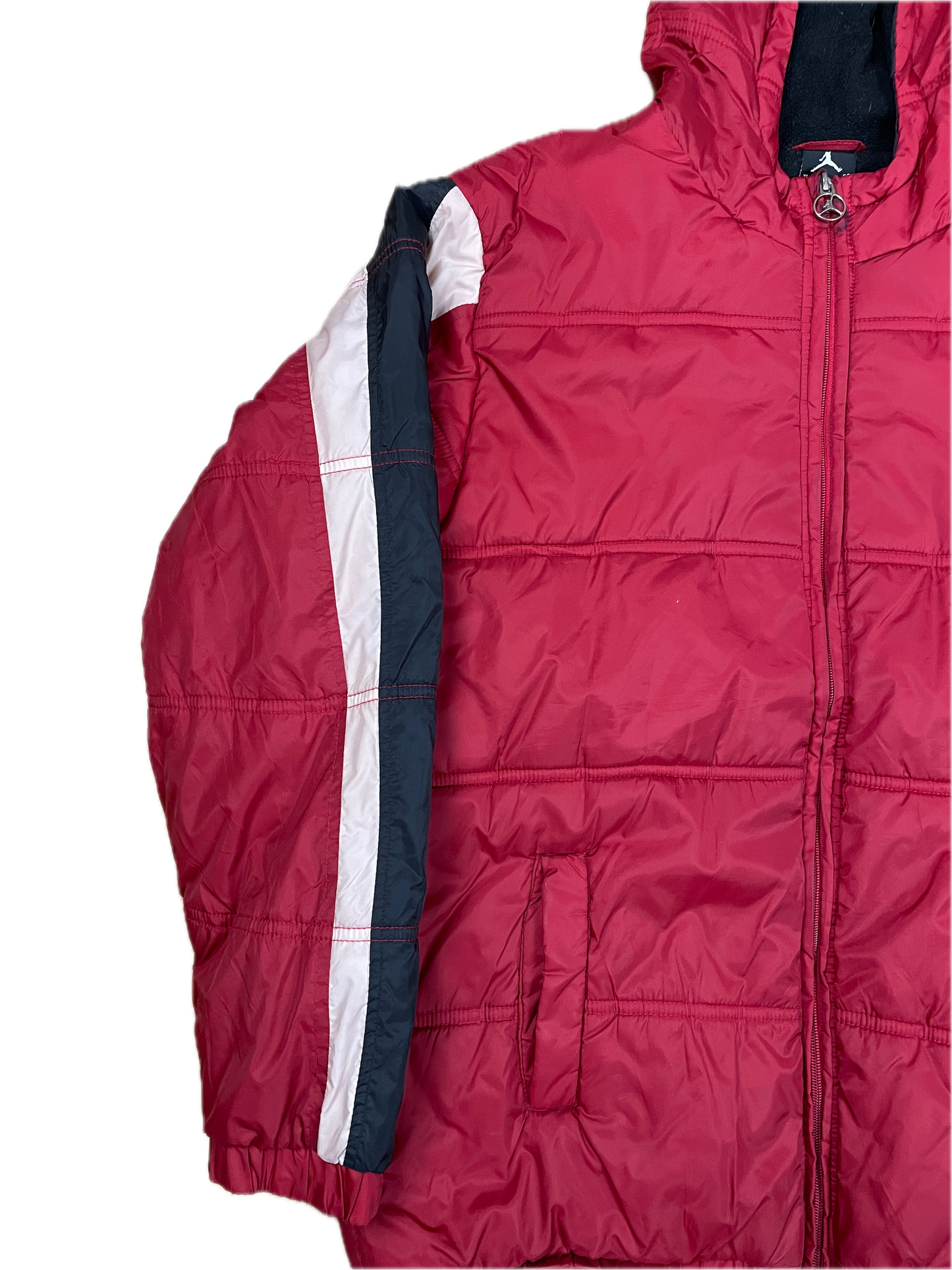 Jordan Pufferjacke Rot S - Farbenfrohe & Warme Sportliche Damen Jacke