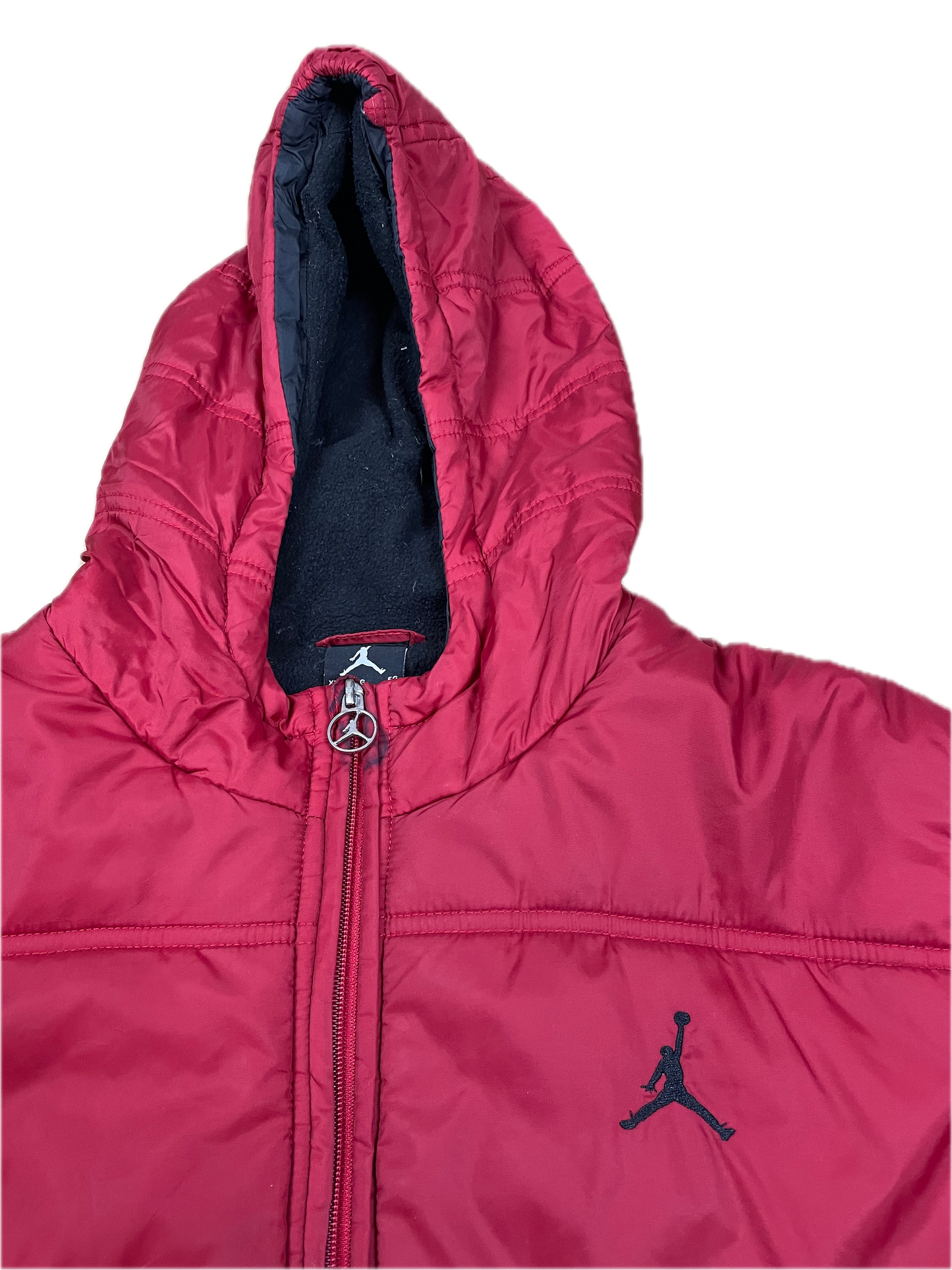 Jordan Pufferjacke Rot S - Farbenfrohe & Warme Sportliche Damen Jacke