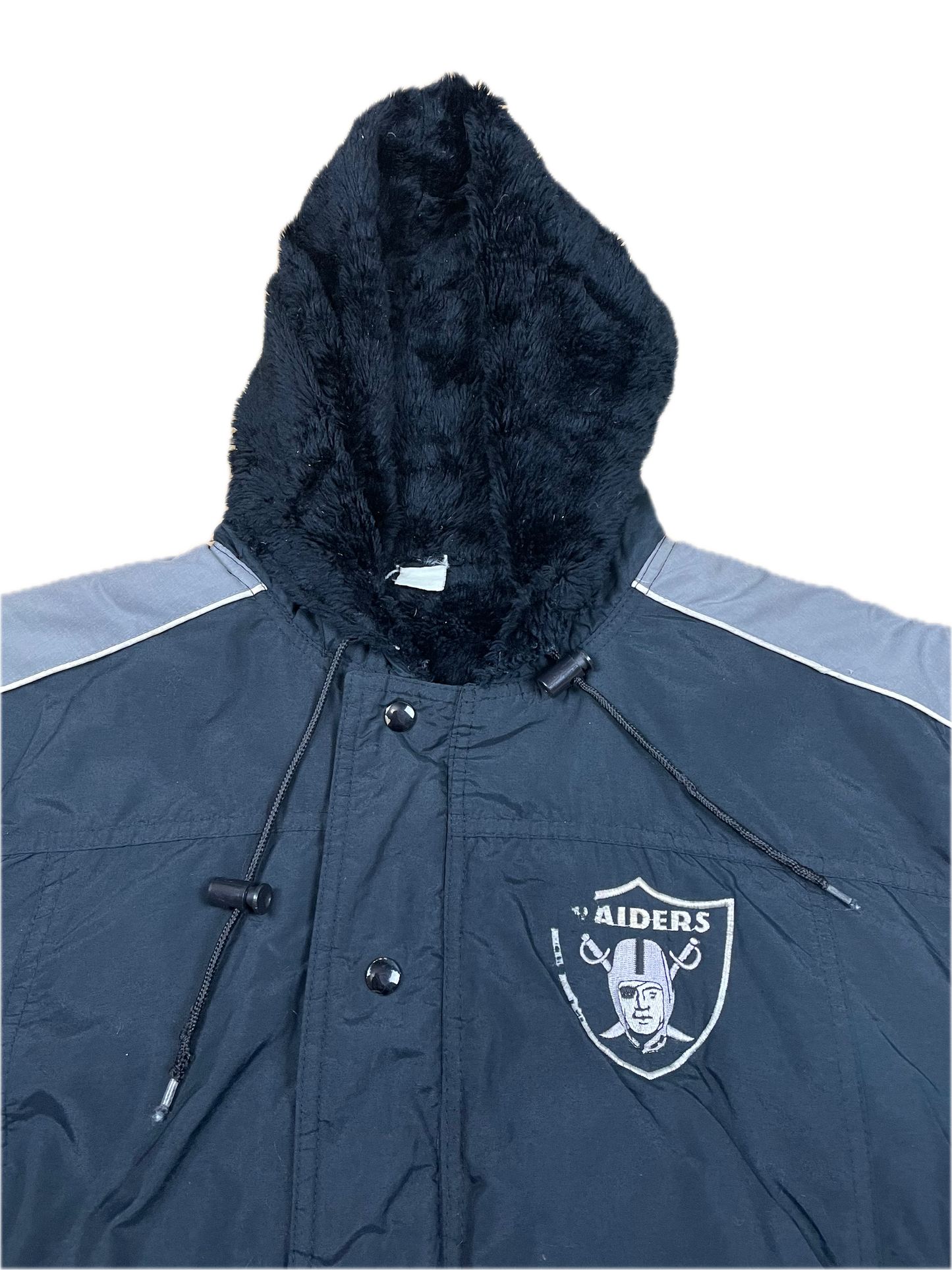 NFL Las Vegas Raiders Dicke Jacke Schwarz XL - Coole & Bequeme Herren Jacke