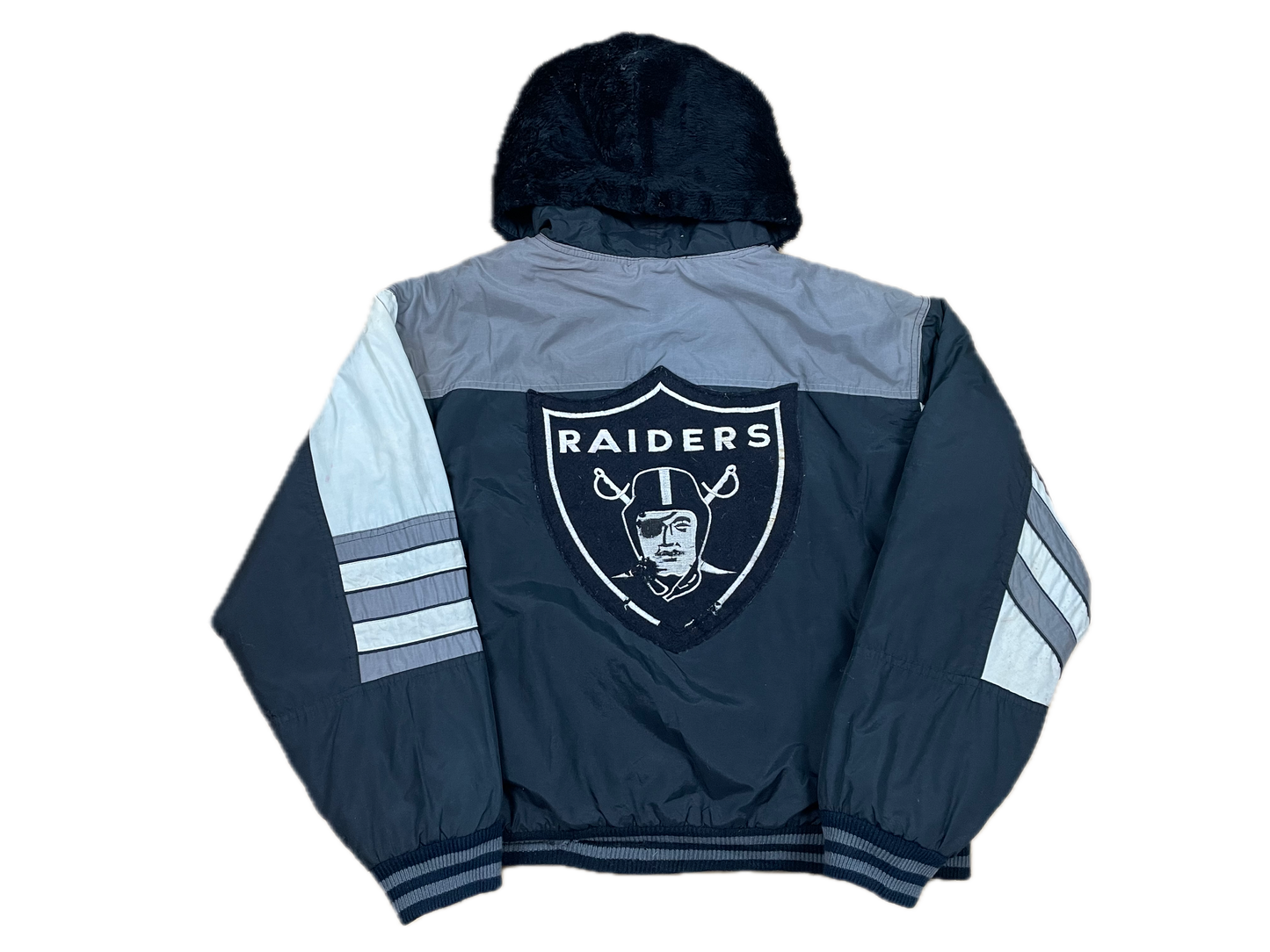 NFL Las Vegas Raiders Dicke Jacke Schwarz XL - Coole & Bequeme Herren Jacke