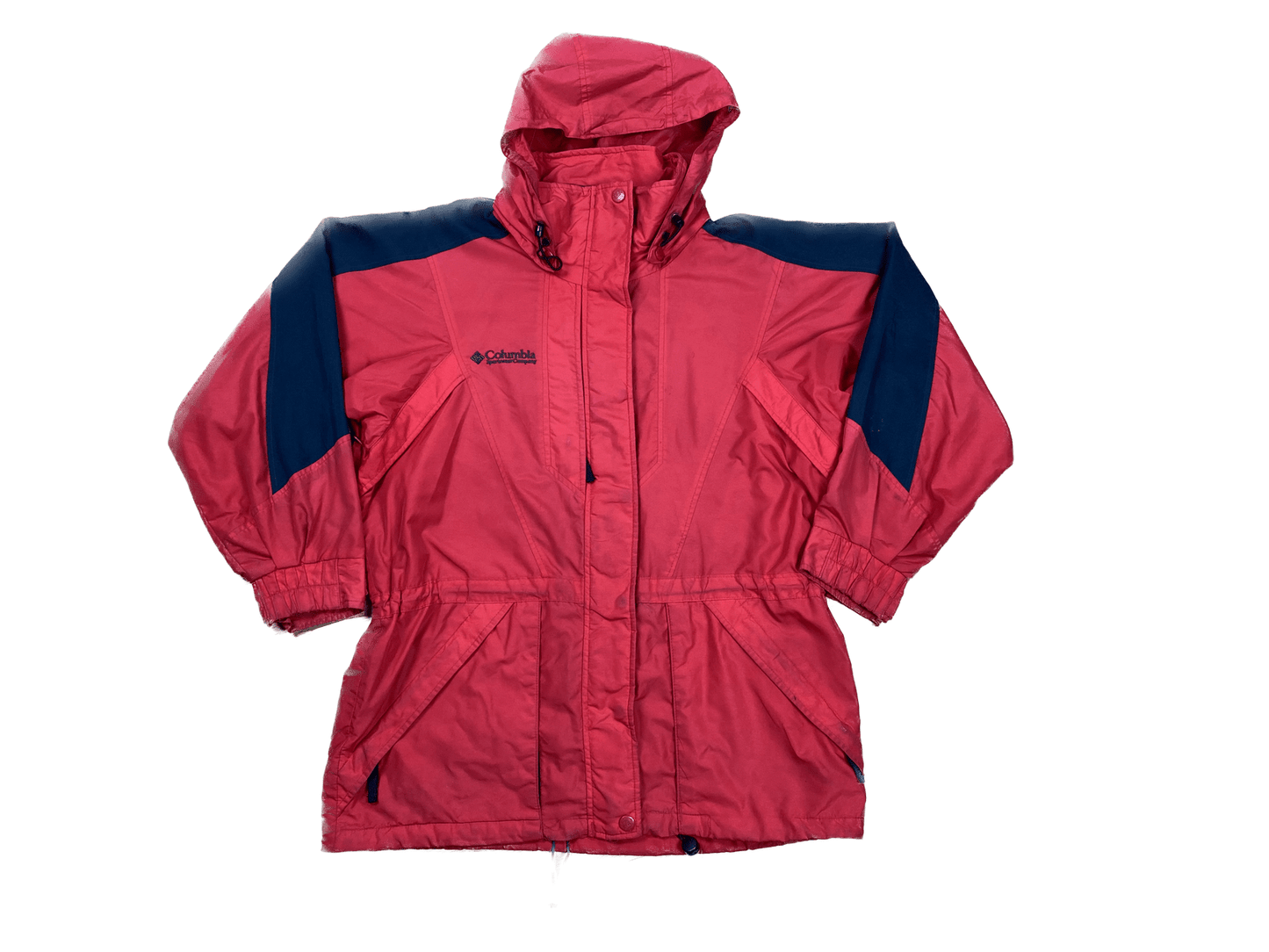 Vintage Columbia Double Whammy Regenjacke/Skijacke Rot XL - Funktionale und Bequeme Jacke Vintage Klamotten, Secondhand Klamotten, Retro Mode, Nachhaltige Mode, Einzigartige Stücke, Zeitlose Mode, Umweltfreundliche Kleidung, Stilvolle Secondhand Mode, Hochwertige Vintage Kleidung