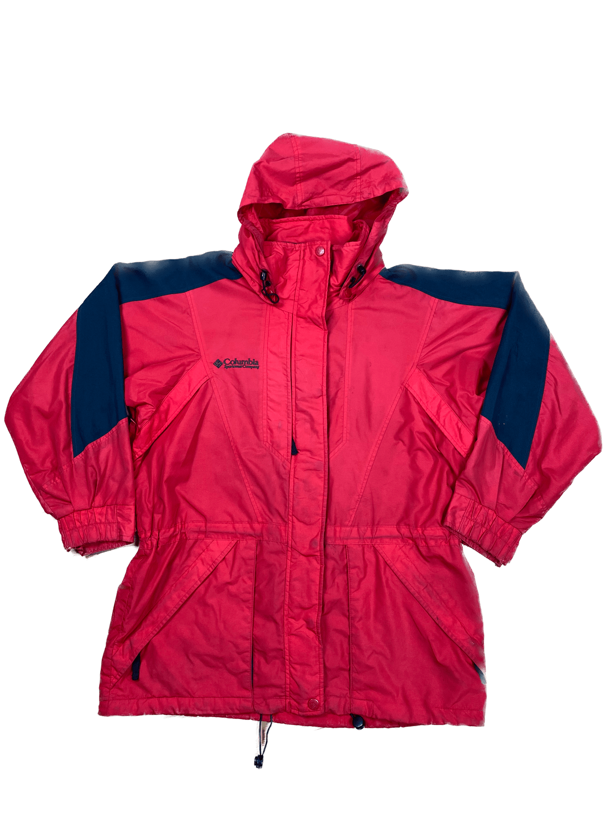 Vintage Columbia Double Whammy Regenjacke/Skijacke Rot XL - Funktionale und Bequeme Jacke Vintage Klamotten, Secondhand Klamotten, Retro Mode, Nachhaltige Mode, Einzigartige Stücke, Zeitlose Mode, Umweltfreundliche Kleidung, Stilvolle Secondhand Mode, Hochwertige Vintage Kleidung