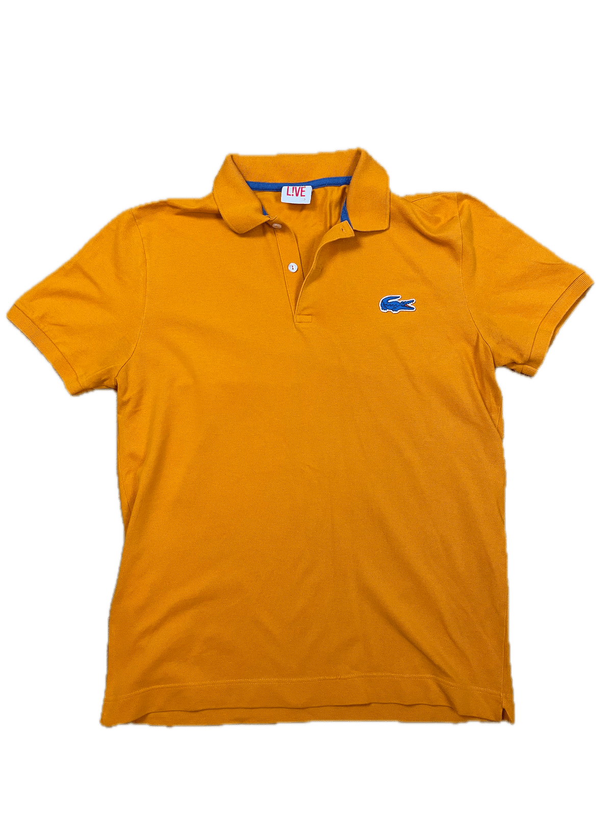 Lacoste Live Poloshirt Orange S - Klassisches und Bequemes Poloshirt Vintage Klamotten, Secondhand Klamotten, Retro Mode, Nachhaltige Mode, Einzigartige Stücke, Zeitlose Mode, Umweltfreundliche Kleidung, Stilvolle Secondhand Mode, Hochwertige Vintage Kleidung