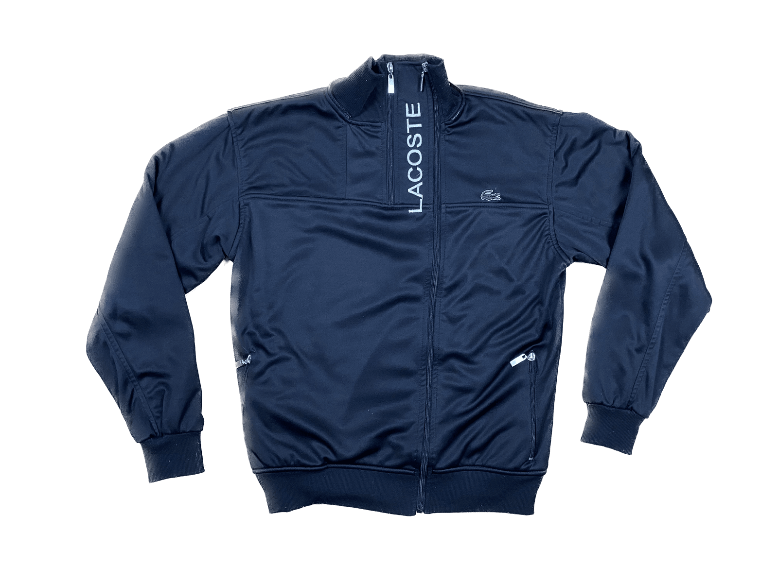 Lacoste Trainingsjacke Schwarz M - Schlichte Leichte Herren Jacke Vintage Klamotten, Secondhand Klamotten, Retro Mode, Nachhaltige Mode, Einzigartige Stücke, Zeitlose Mode, Umweltfreundliche Kleidung, Stilvolle Secondhand Mode, Hochwertige Vintage Kleidung