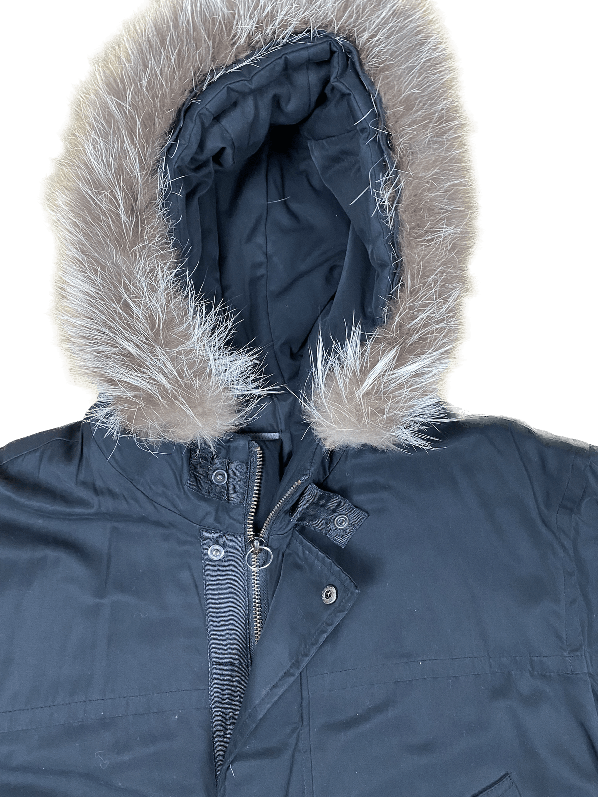 Lagerfeld Jacke Winterjacke Schwarz XL - Schlichter Dicker Herren Parka Vintage Klamotten, Secondhand Klamotten, Retro Mode, Nachhaltige Mode, Einzigartige Stücke, Zeitlose Mode, Umweltfreundliche Kleidung, Stilvolle Secondhand Mode, Hochwertige Vintage Kleidung