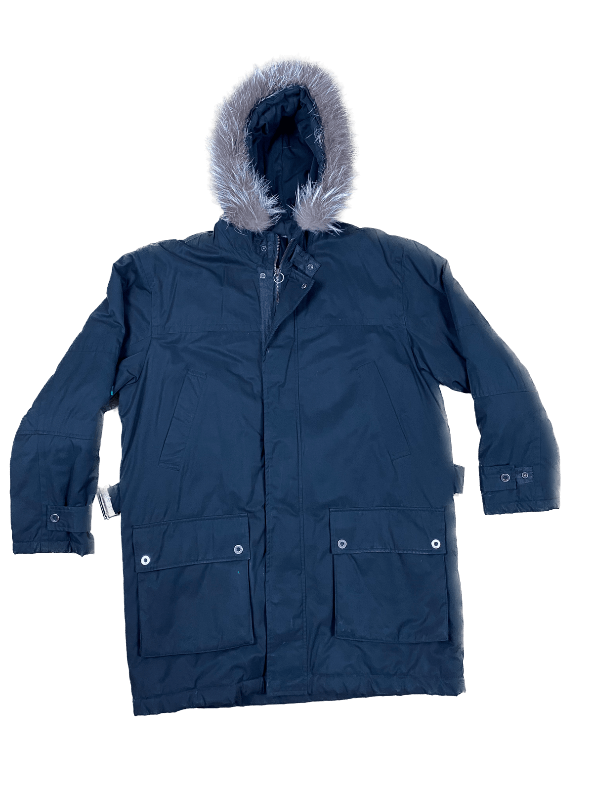 Lagerfeld Jacke Winterjacke Schwarz XL - Schlichter Dicker Herren Parka Vintage Klamotten, Secondhand Klamotten, Retro Mode, Nachhaltige Mode, Einzigartige Stücke, Zeitlose Mode, Umweltfreundliche Kleidung, Stilvolle Secondhand Mode, Hochwertige Vintage Kleidung