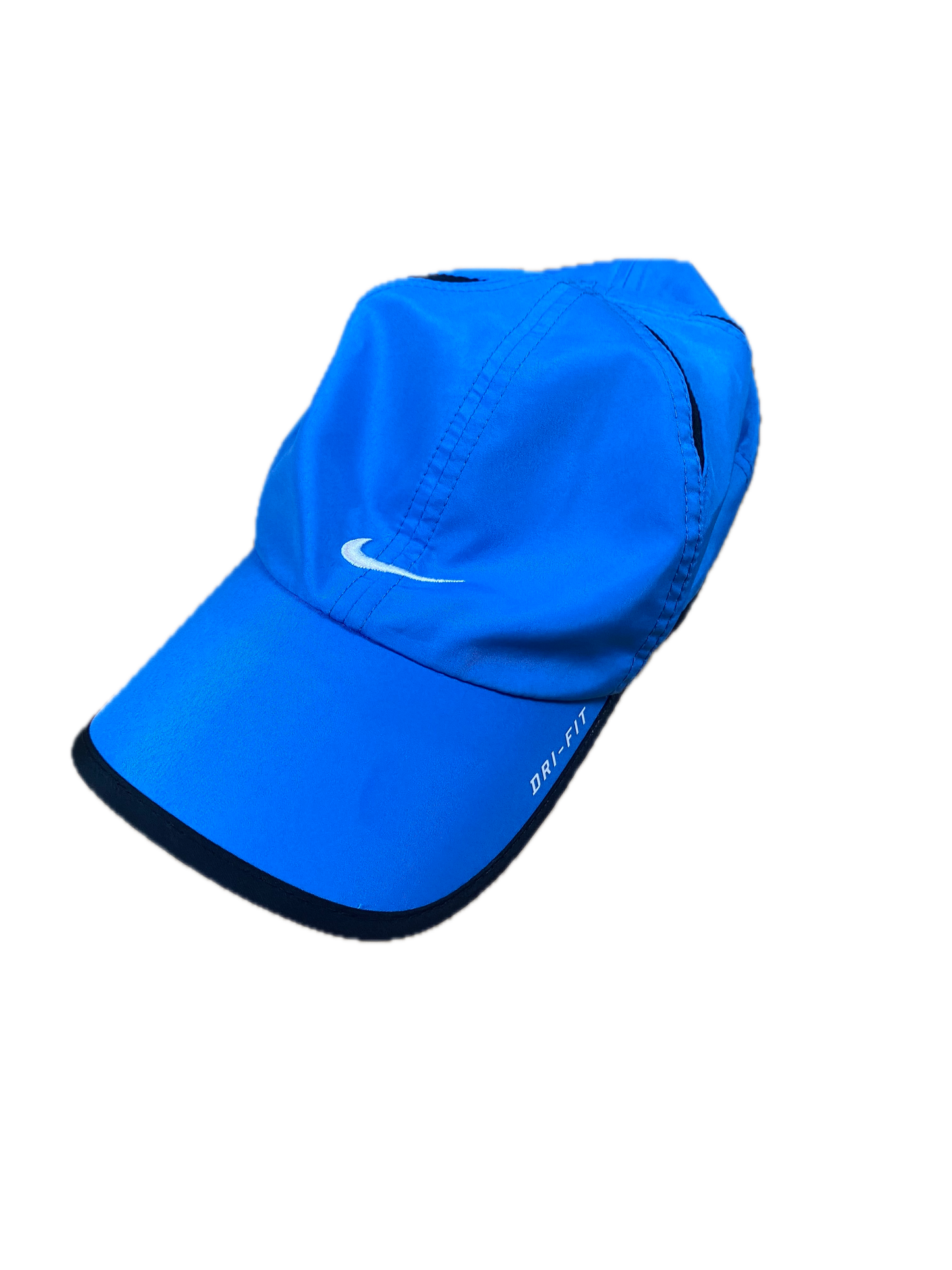 Nike Cap Kappe Käppi Featherlight Dri-Fit Blau - Unisex Cap Vintage Klamotten, Secondhand Klamotten, Retro Mode, Nachhaltige Mode, Einzigartige Stücke, Zeitlose Mode, Umweltfreundliche Kleidung, Stilvolle Secondhand Mode, Hochwertige Vintage Kleidung