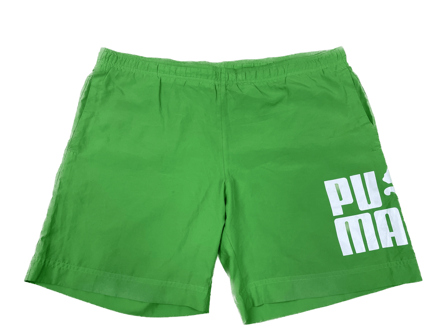 Puma Badehose Grün M - Stylische und Bequeme Badehose Vintage Klamotten, Secondhand Klamotten, Retro Mode, Nachhaltige Mode, Einzigartige Stücke, Zeitlose Mode, Umweltfreundliche Kleidung, Stilvolle Secondhand Mode, Hochwertige Vintage Kleidung