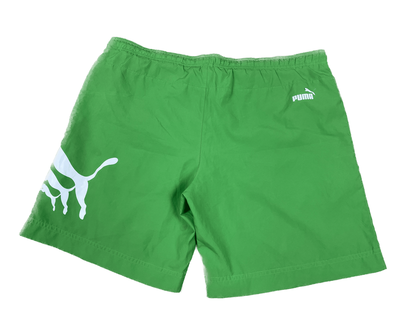 Puma Badehose Grün M - Stylische und Bequeme Badehose Vintage Klamotten, Secondhand Klamotten, Retro Mode, Nachhaltige Mode, Einzigartige Stücke, Zeitlose Mode, Umweltfreundliche Kleidung, Stilvolle Secondhand Mode, Hochwertige Vintage Kleidung