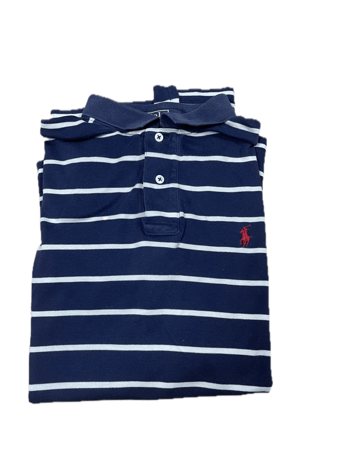 Ralph Lauren Poloshirt Dunkelblau/Weiß Gestreift M - Schickes Herren Polohemd Vintage Klamotten, Secondhand Klamotten, Retro Mode, Nachhaltige Mode, Einzigartige Stücke, Zeitlose Mode, Umweltfreundliche Kleidung, Stilvolle Secondhand Mode, Hochwertige Vintage Kleidung