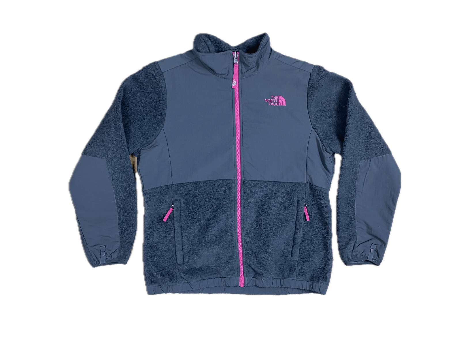 The North Face Fleecejacke Grau/Pink S - Leichte gemütliche Damenjacke Vintage Klamotten, Secondhand Klamotten, Retro Mode, Nachhaltige Mode, Einzigartige Stücke, Zeitlose Mode, Umweltfreundliche Kleidung, Stilvolle Secondhand Mode, Hochwertige Vintage Kleidung