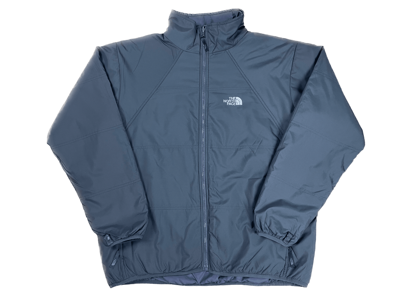 The North Face Jacke Grau L - Leichte Schlichte Herren Jacke Vintage Klamotten, Secondhand Klamotten, Retro Mode, Nachhaltige Mode, Einzigartige Stücke, Zeitlose Mode, Umweltfreundliche Kleidung, Stilvolle Secondhand Mode, Hochwertige Vintage Kleidung