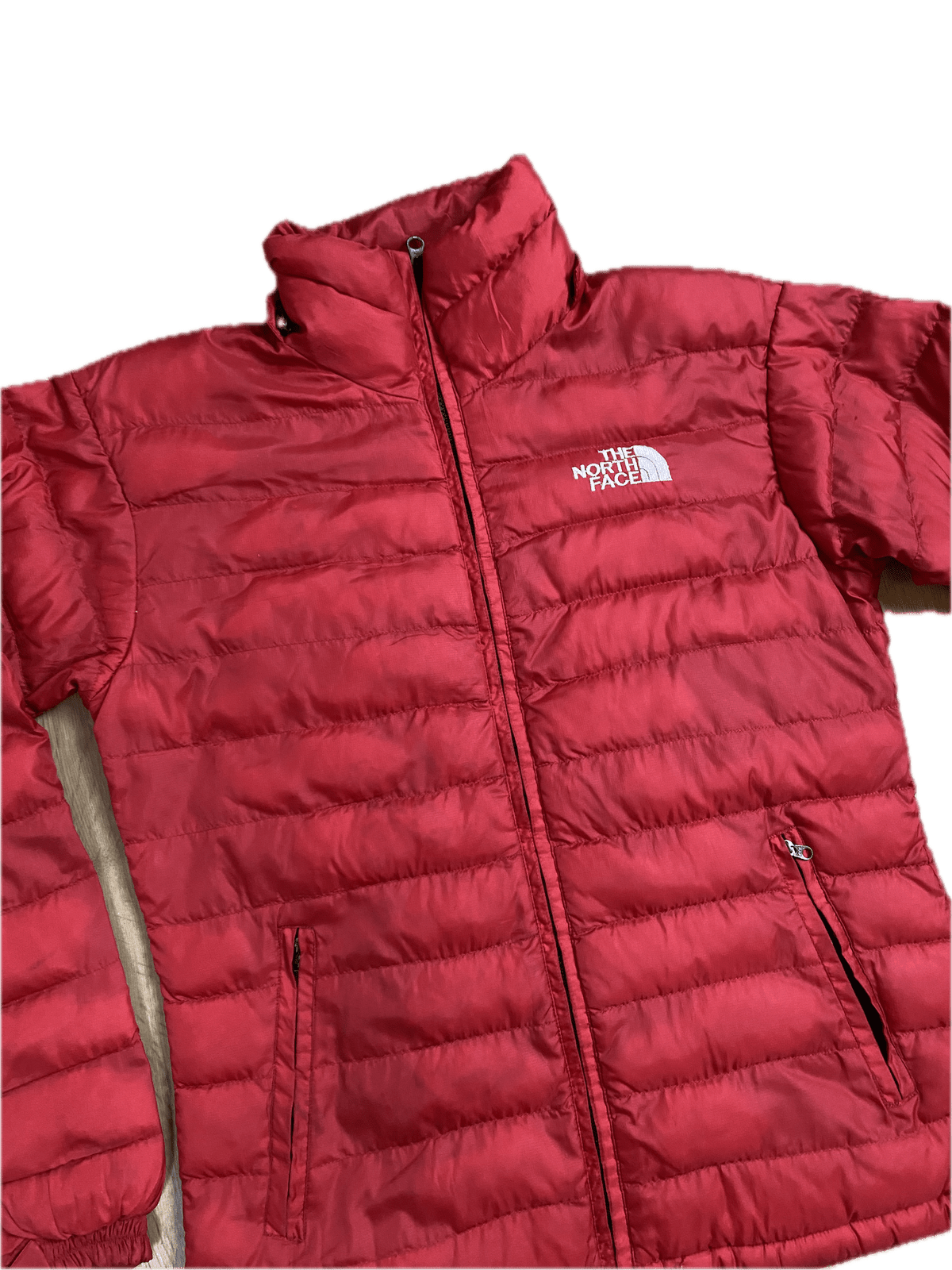 The North Face Light Puffer Jacket Rot M - Warme und Bequeme Pufferjacke Vintage Klamotten, Secondhand Klamotten, Retro Mode, Nachhaltige Mode, Einzigartige Stücke, Zeitlose Mode, Umweltfreundliche Kleidung, Stilvolle Secondhand Mode, Hochwertige Vintage Kleidung