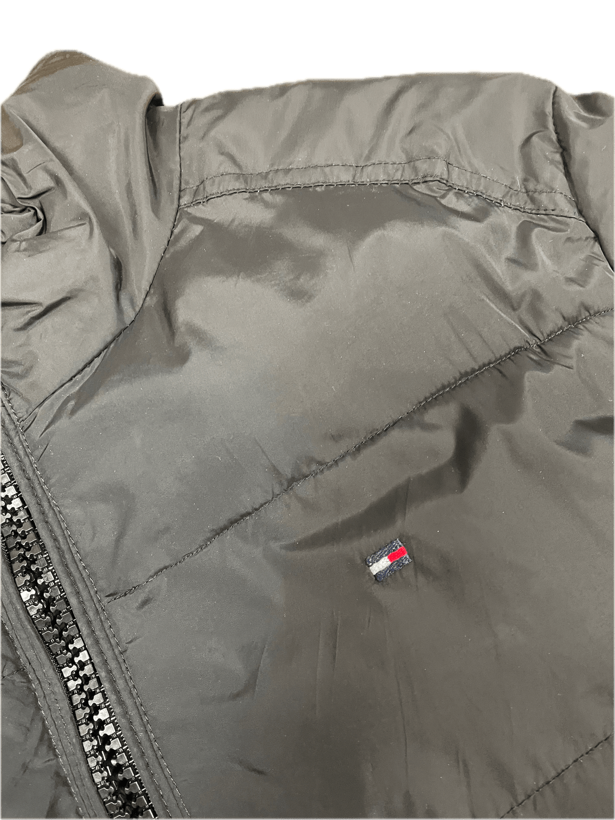 Tommy Hilfiger Puffer Jacke Schwarz L - Dicke schlichte Herren Winterjacke Vintage Klamotten, Secondhand Klamotten, Retro Mode, Nachhaltige Mode, Einzigartige Stücke, Zeitlose Mode, Umweltfreundliche Kleidung, Stilvolle Secondhand Mode, Hochwertige Vintage Kleidung