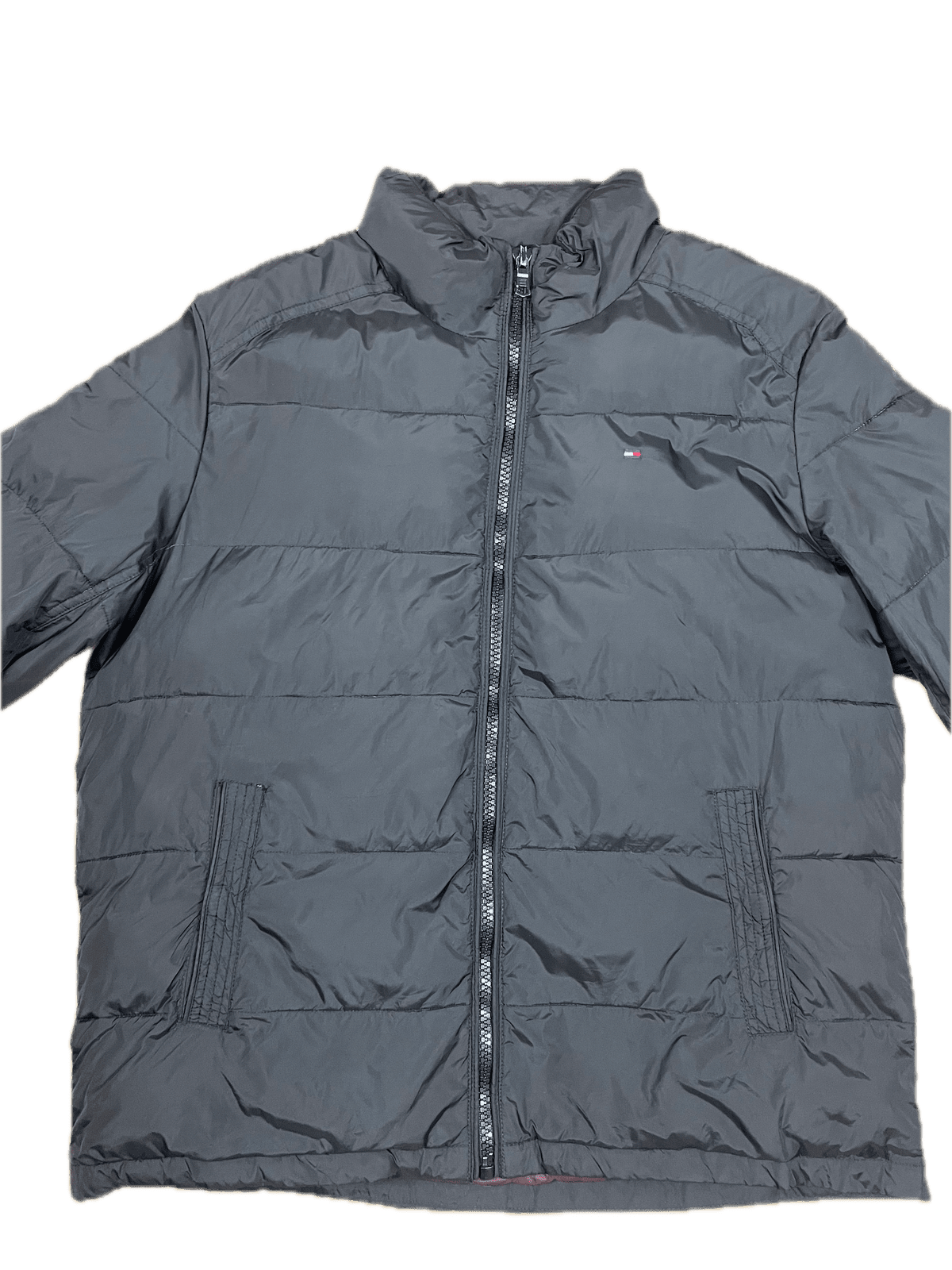 Tommy Hilfiger Puffer Jacke Schwarz L - Dicke schlichte Herren Winterjacke Vintage Klamotten, Secondhand Klamotten, Retro Mode, Nachhaltige Mode, Einzigartige Stücke, Zeitlose Mode, Umweltfreundliche Kleidung, Stilvolle Secondhand Mode, Hochwertige Vintage Kleidung