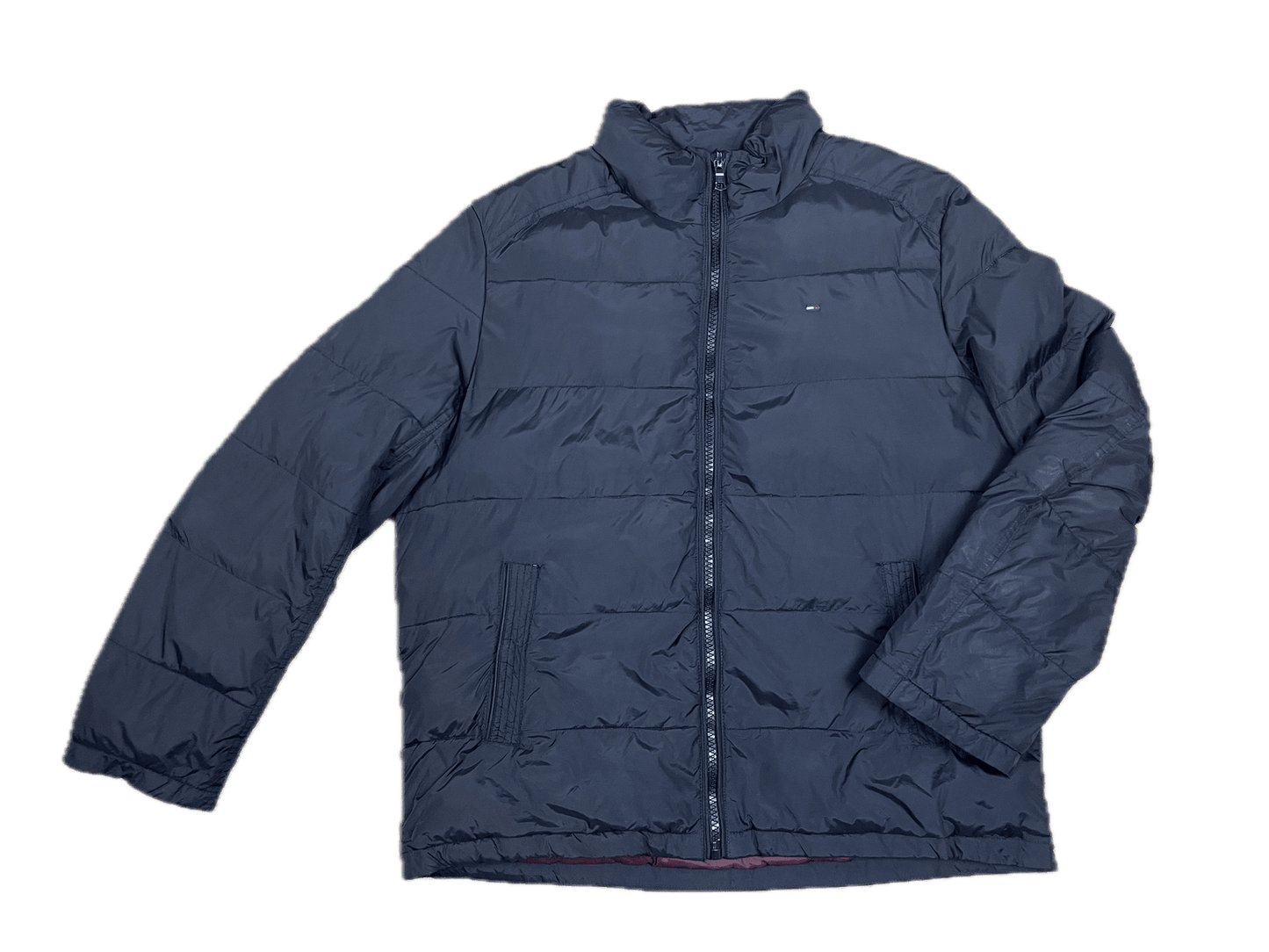 Tommy Hilfiger Puffer Jacke Schwarz L - Dicke schlichte Herren Winterjacke Vintage Klamotten, Secondhand Klamotten, Retro Mode, Nachhaltige Mode, Einzigartige Stücke, Zeitlose Mode, Umweltfreundliche Kleidung, Stilvolle Secondhand Mode, Hochwertige Vintage Kleidung