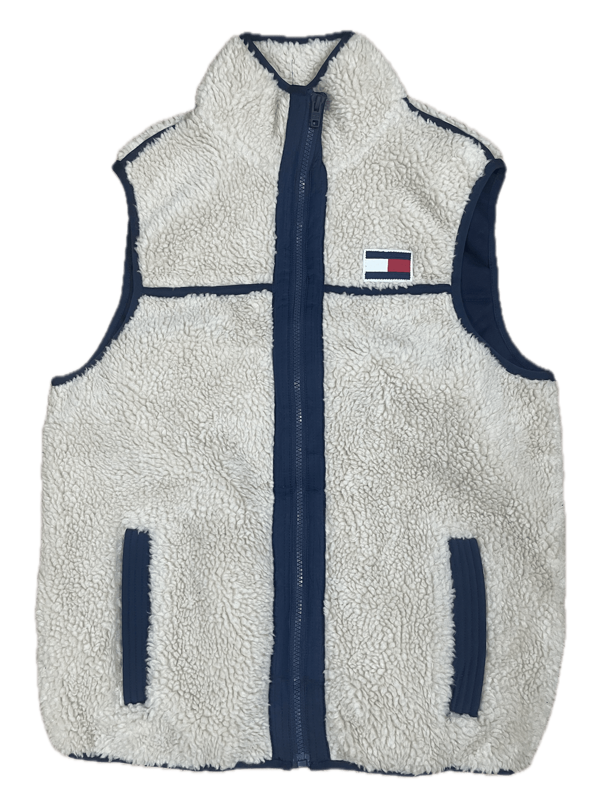 Tommy Hilfiger Weste Braun S - Stylische und Bequeme Fell Weste Vintage Klamotten, Secondhand Klamotten, Retro Mode, Nachhaltige Mode, Einzigartige Stücke, Zeitlose Mode, Umweltfreundliche Kleidung, Stilvolle Secondhand Mode, Hochwertige Vintage Kleidung