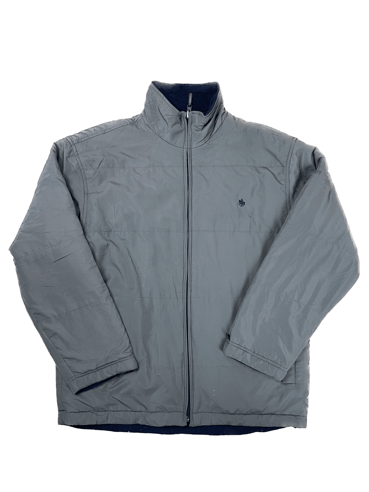 U.S. Polo Assn. Inside Out 2-in-1 Jacke Blau/Braun L - Funktionale und Stylische Jacke Vintage Klamotten, Secondhand Klamotten, Retro Mode, Nachhaltige Mode, Einzigartige Stücke, Zeitlose Mode, Umweltfreundliche Kleidung, Stilvolle Secondhand Mode, Hochwertige Vintage Kleidung