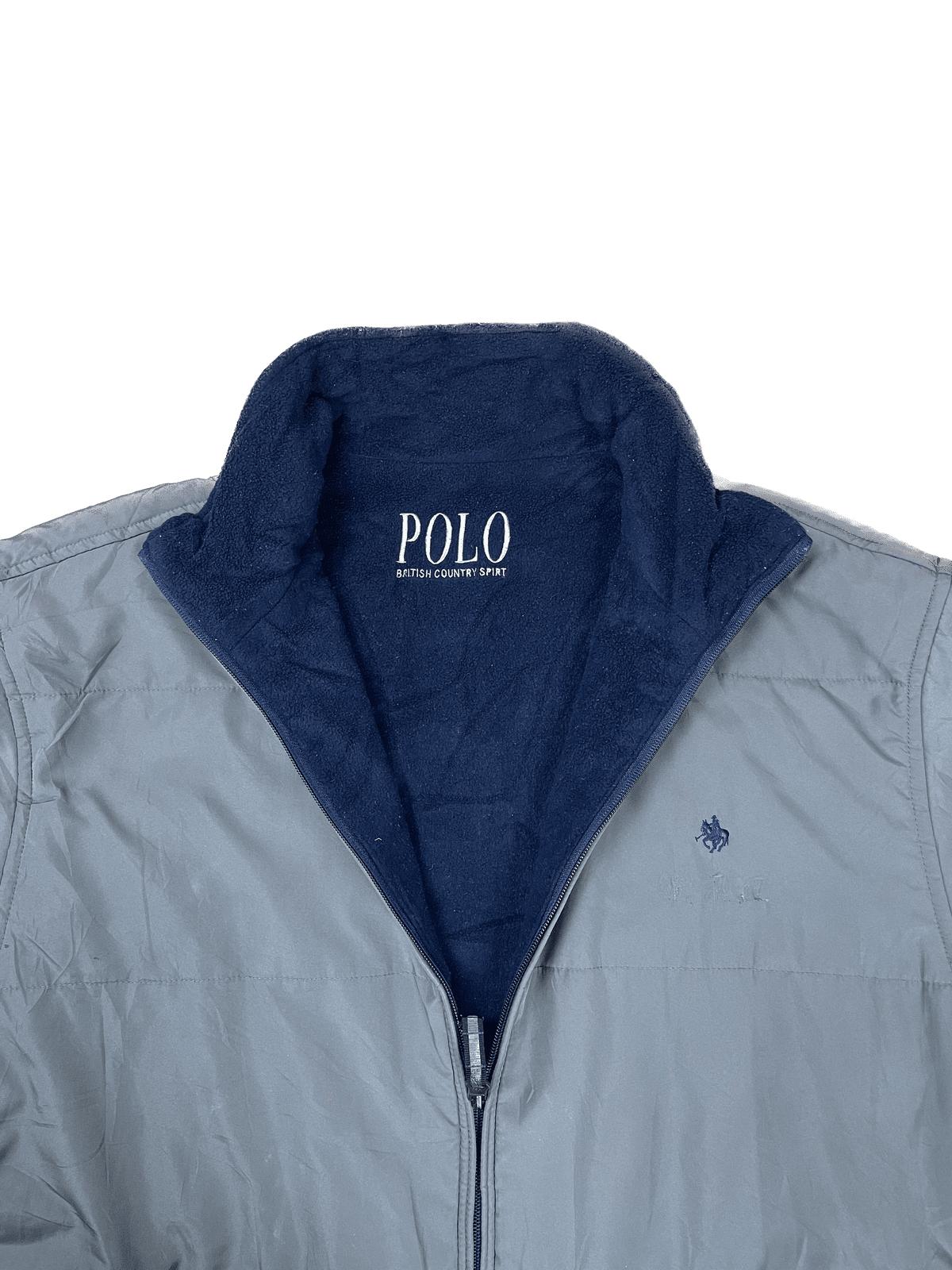 U.S. Polo Assn. Inside Out 2-in-1 Jacke Blau/Braun L - Funktionale und Stylische Jacke Vintage Klamotten, Secondhand Klamotten, Retro Mode, Nachhaltige Mode, Einzigartige Stücke, Zeitlose Mode, Umweltfreundliche Kleidung, Stilvolle Secondhand Mode, Hochwertige Vintage Kleidung