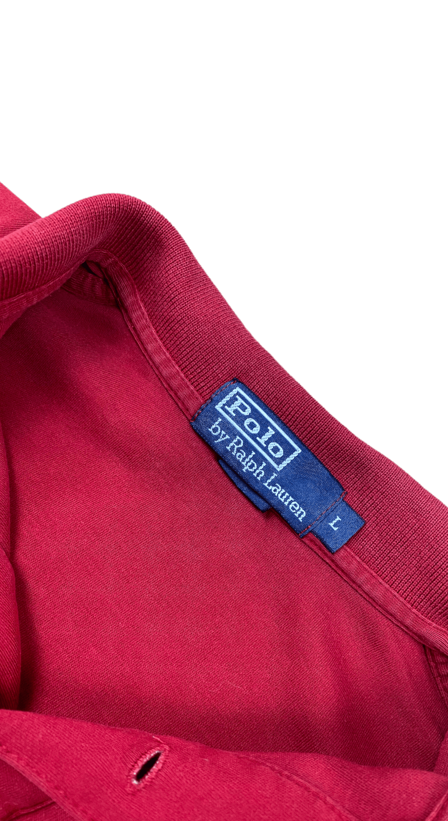 Ralph Lauren Poloshirt Rot L - Casual Basic Herren Polohemd Vintage Klamotten, Secondhand Klamotten, Retro Mode, Nachhaltige Mode, Einzigartige Stücke, Zeitlose Mode, Umweltfreundliche Kleidung, Stilvolle Secondhand Mode, Hochwertige Vintage Kleidung