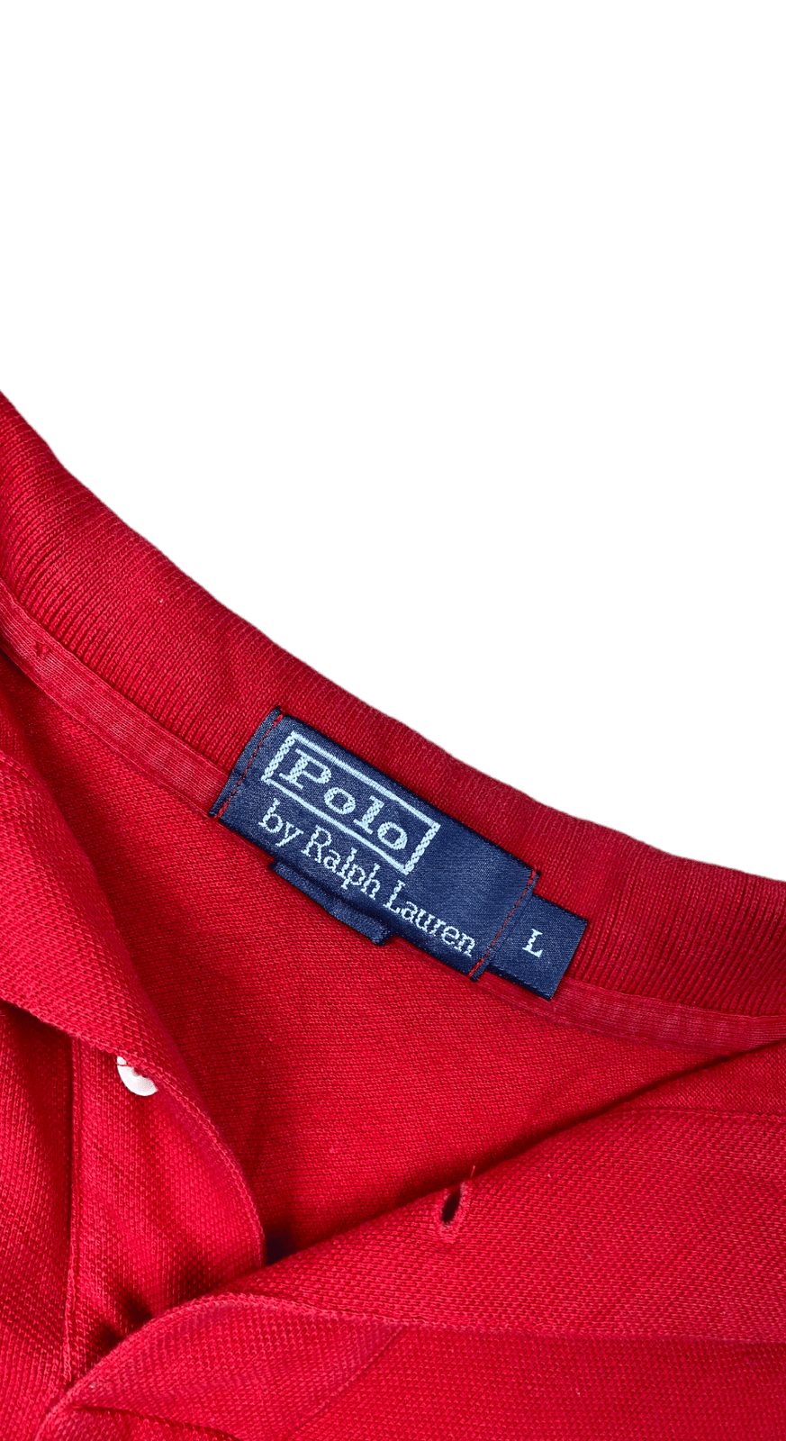 Ralph Lauren Poloshirt Rot L - Klassisches und Bequemes Poloshirt Vintage Klamotten, Secondhand Klamotten, Retro Mode, Nachhaltige Mode, Einzigartige Stücke, Zeitlose Mode, Umweltfreundliche Kleidung, Stilvolle Secondhand Mode, Hochwertige Vintage Kleidung